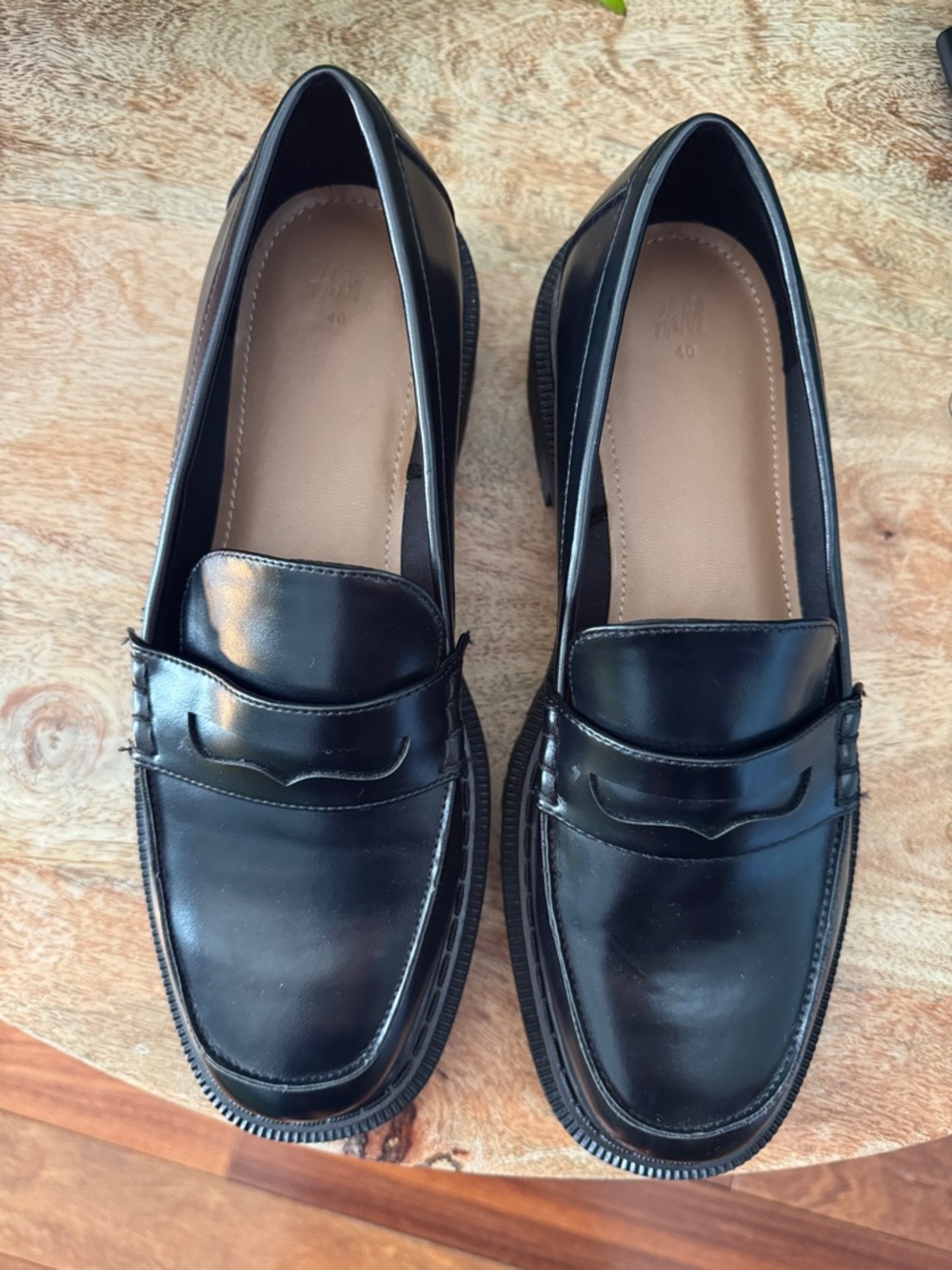 H&M Women’s Classic Black Penny Loafers